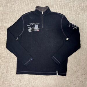 Point Zero Black Zip-Up Sweater
